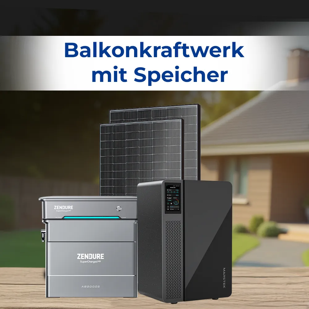 Balkonkraftwerk mit Speicher zendure